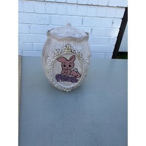 Vintage "sweet things" cookie jar with rabbit
